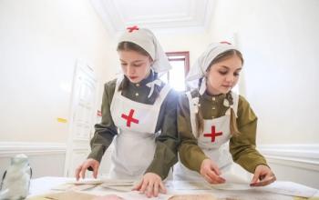 В исторической части Тюмени воссоздали военный госпиталь